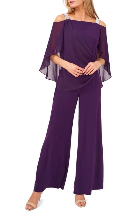 Blouson Cape Jumpsuit