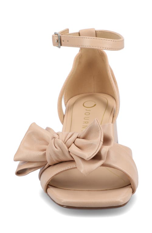 JOURNEE COLLECTION JOURNEE COLLECTION ZEVI BOW BLOCK HEEL SANDAL