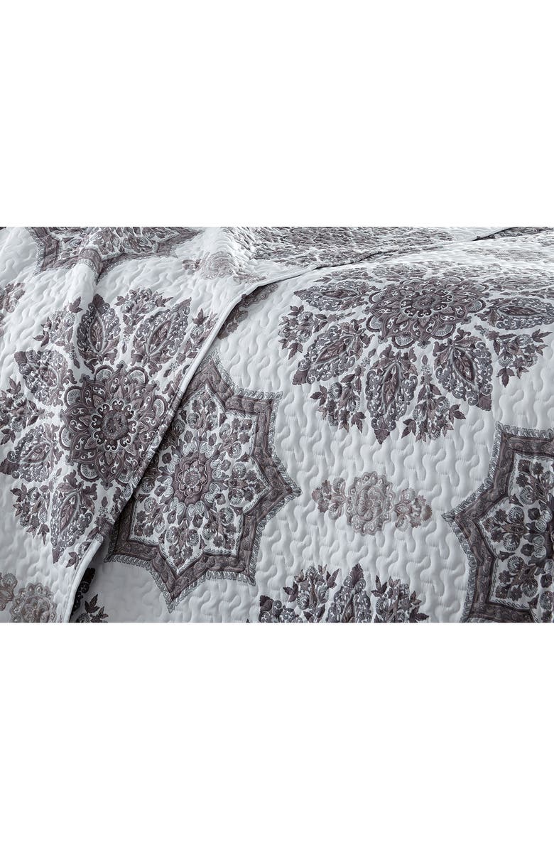 SOUTHSHORE FINE LINENS Luxury Collection Quilt Set, Alternate, color, Grey