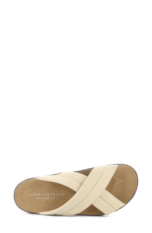 Asportuguesas By Fly London Curr Slide Sandal In Beige