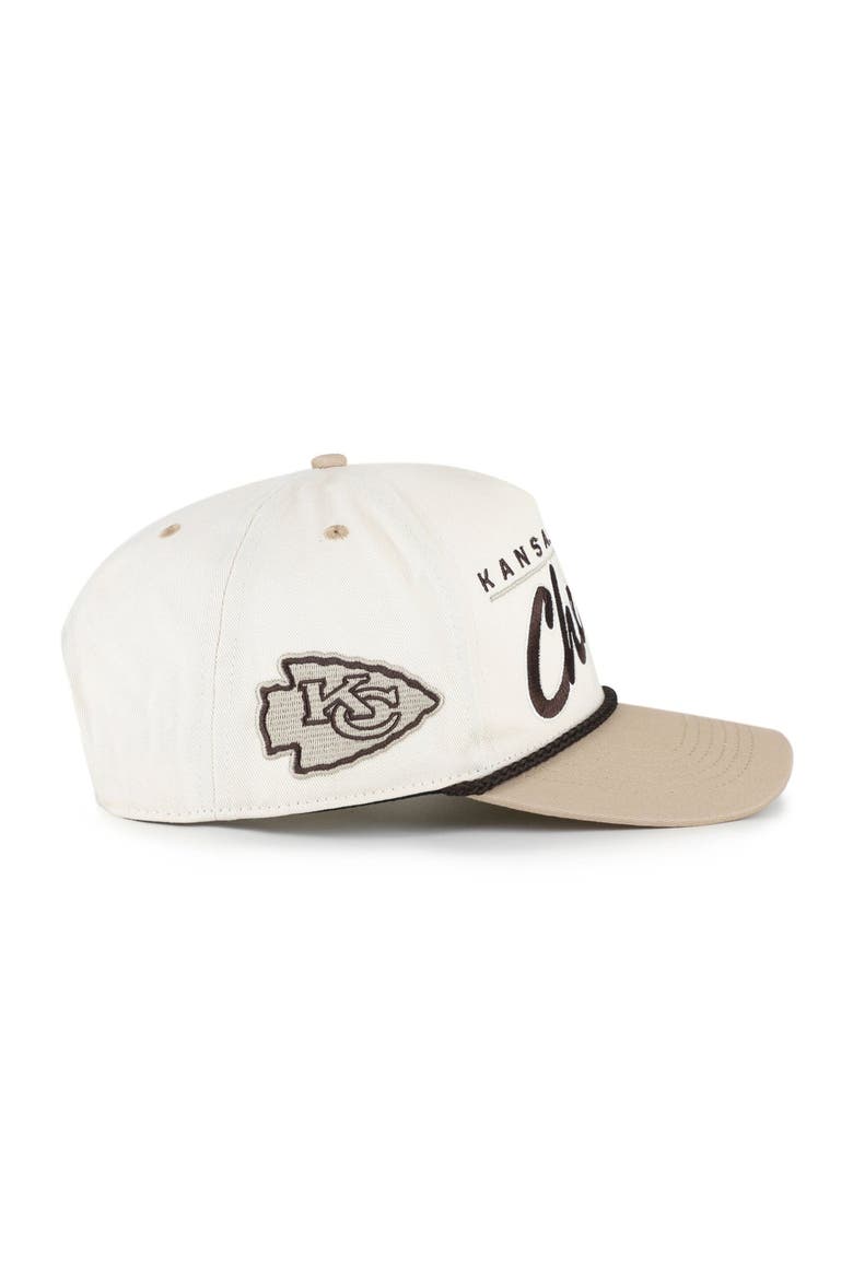 Men's '47  Natural/Tan Kansas City Chiefs Neutral Terrain Hitch Rope Adjustable Hat, Alternate, color, Natural