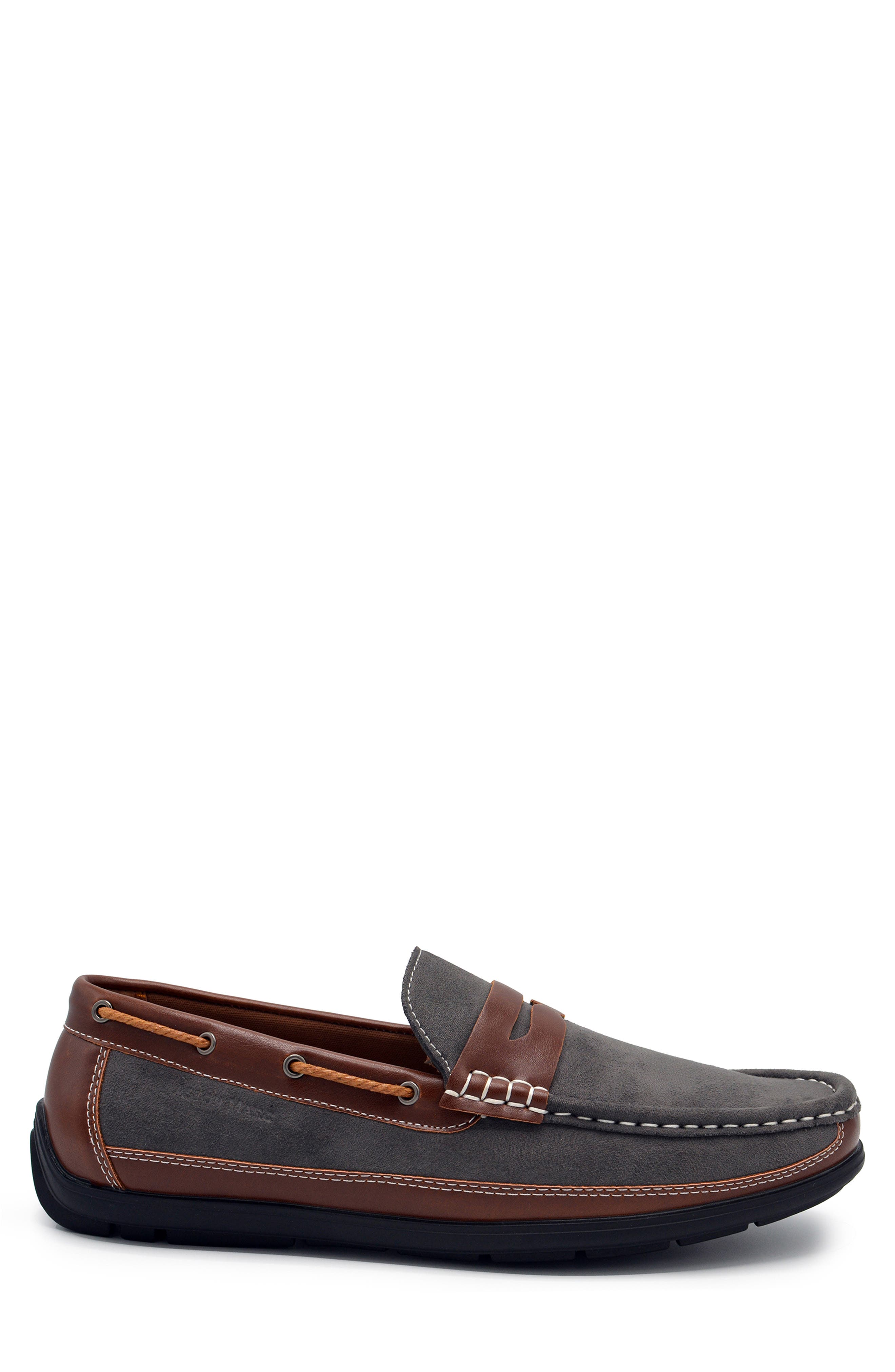 Two-Tone Penny Loafer, Alternate, color, GREY