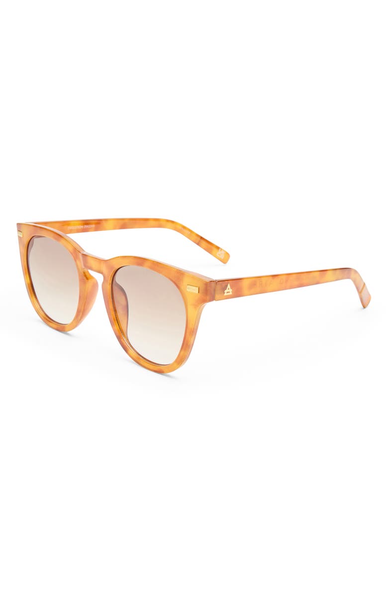 AIRE Evolution 51mm Gradient Round Sunglasses, Alternate, color, Vintage Tort / Brown Grad