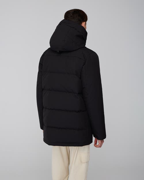 Quartz Co. Grant | Hooded Down Winter Jacket In Black