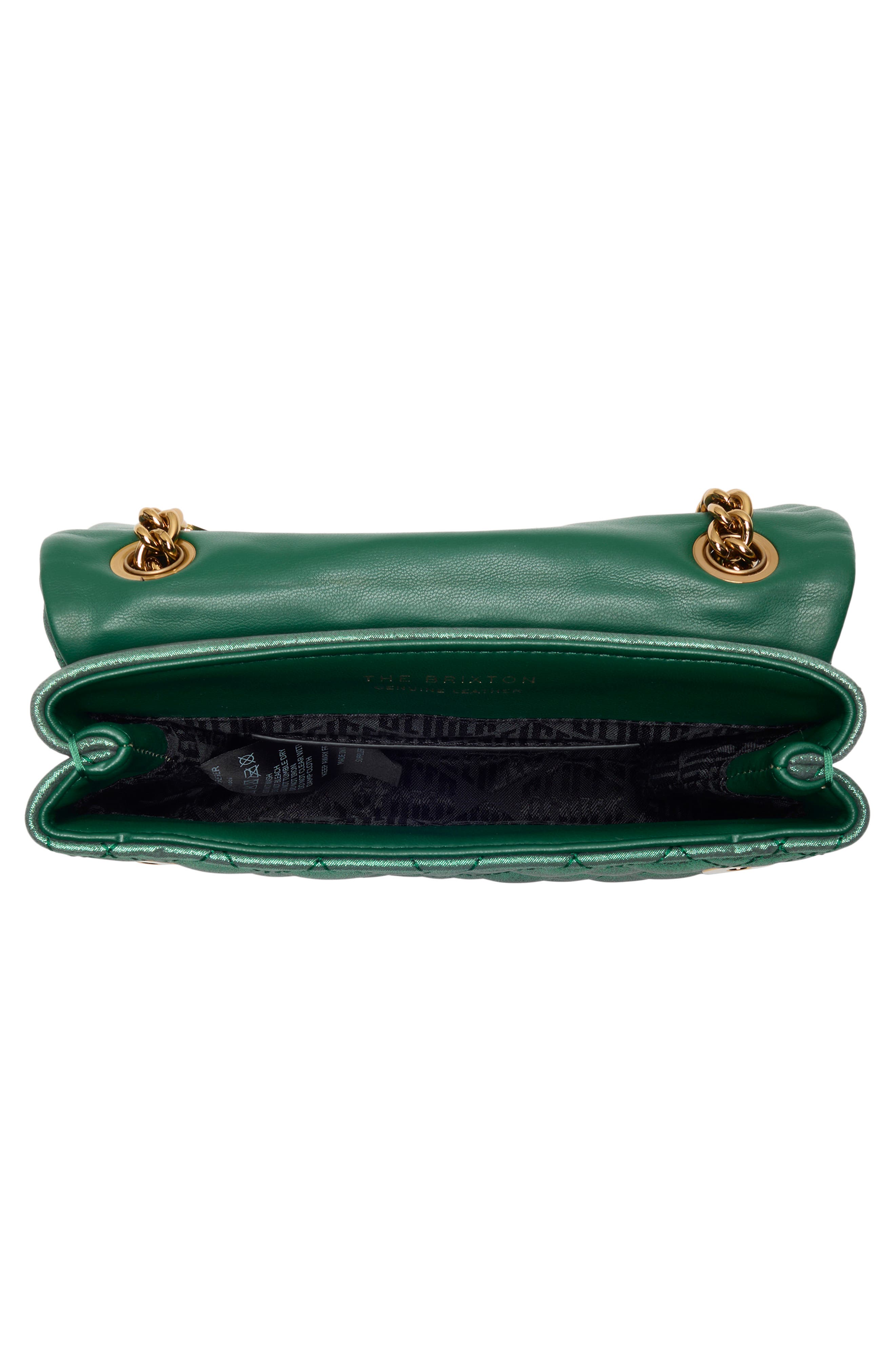 Kurt Geiger London Mini Brixton Bag, Alternate, color, Dark Green-Suede