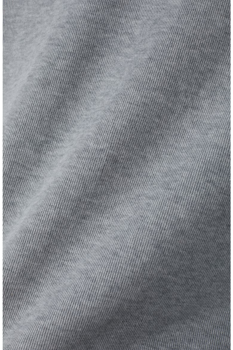 Signature Crewneck Cotton Blend Rib Sweatshirt, Alternate, color, HEATHER GRAY
