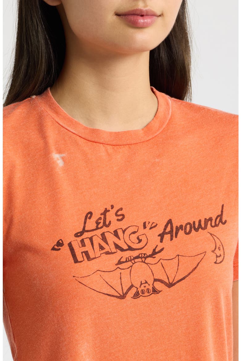 Let's Hang Around Graphic Tee, Alternate, color, POPPY ORANGE