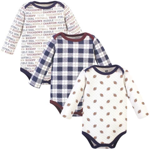 Quilted Long Sleeve Cotton Bodysuits