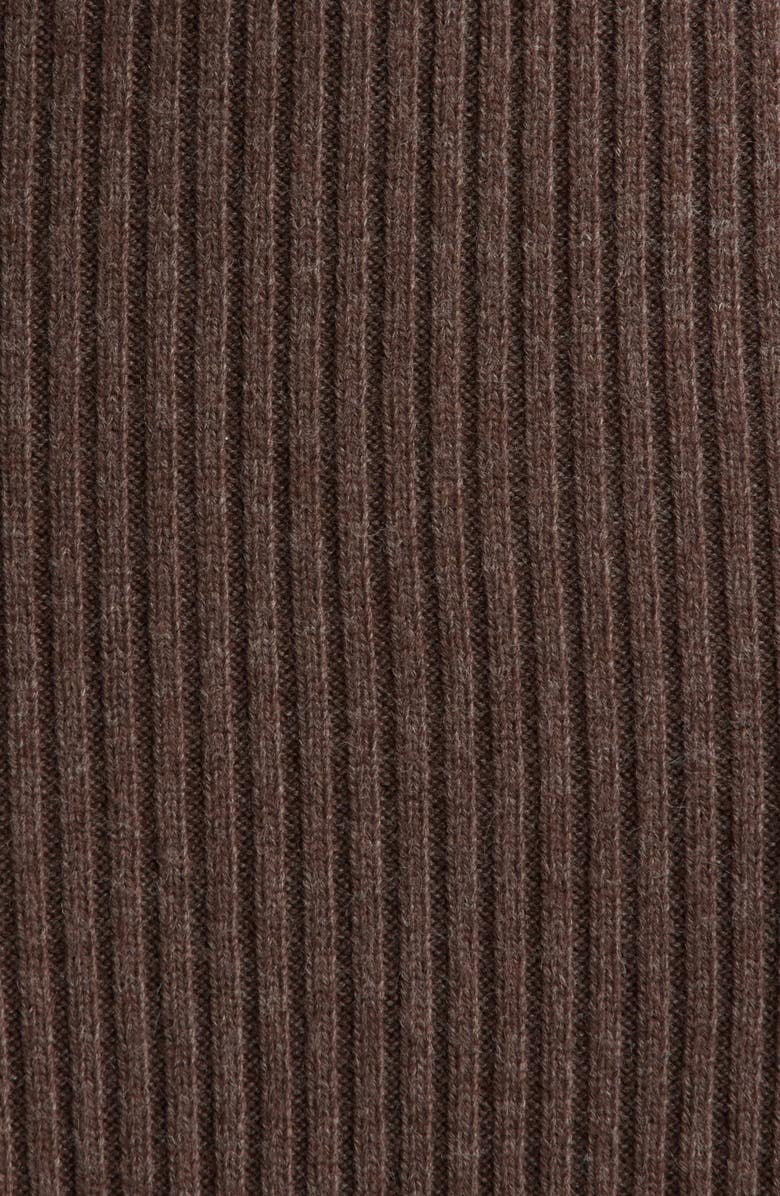 ASTR the Label Tilde Long Sleeve Rib Sweater Dress, Alternate, color, Walnut