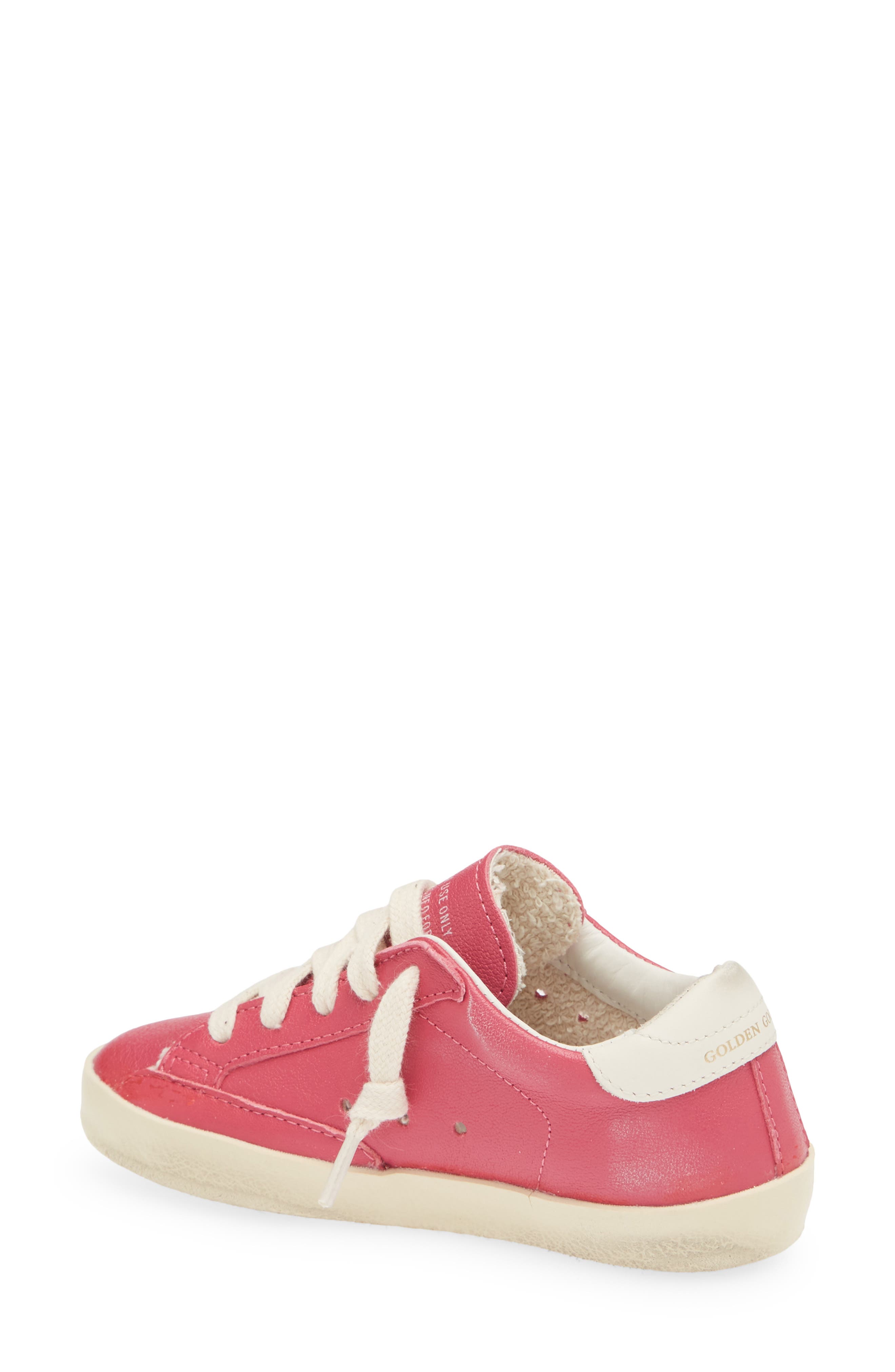 Kids' Super-Star Sneaker, Alternate, color, HOT PINK/ CREAM