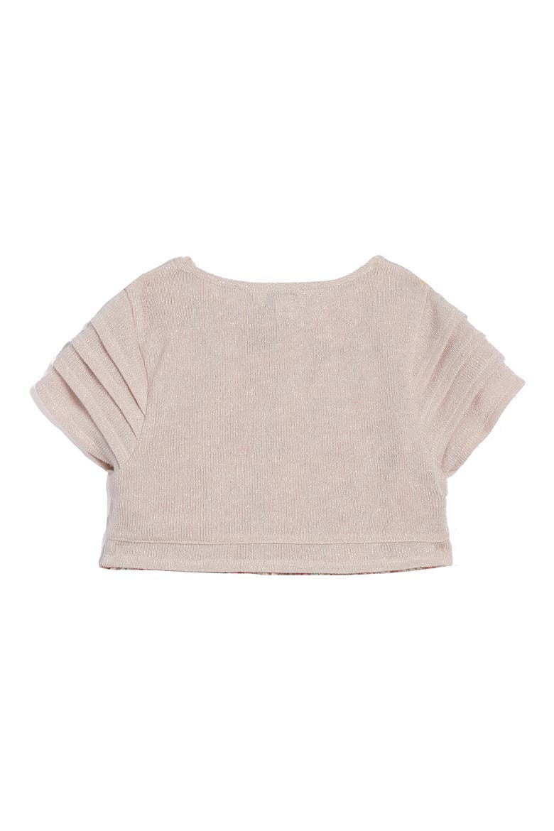 Kids' Chloe Printed Lace Dress & Short Sleeve Bolero, Alternate, color, MAUVE