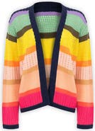SAACHI Multicolor Open Knit Cardigan