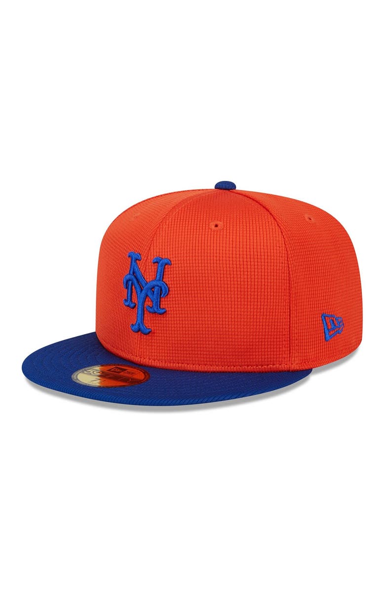 New Era Men's New Era  Orange/Royal New York Mets 2024 Spring Training 59FIFTY Fitted Hat, Alternate, color, 