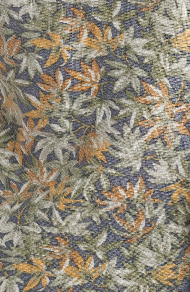 Faherty Breeze Short Sleeve Button-Down Shirt, Alternate, color, Dark Jungle Palm