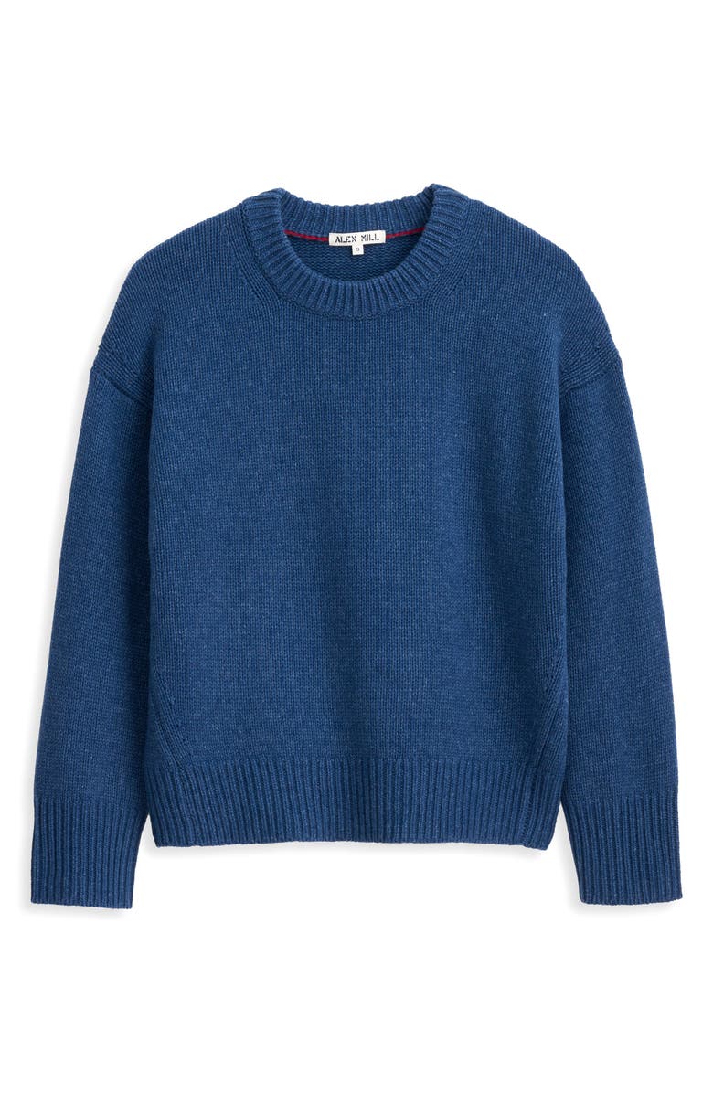 Alex Mill Nottinghill Merino Wool Blend Sweater, Alternate, color, Indigo