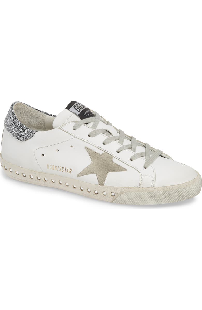 Golden Goose Superstar Crystal Embellished Sneaker, Main, color,
