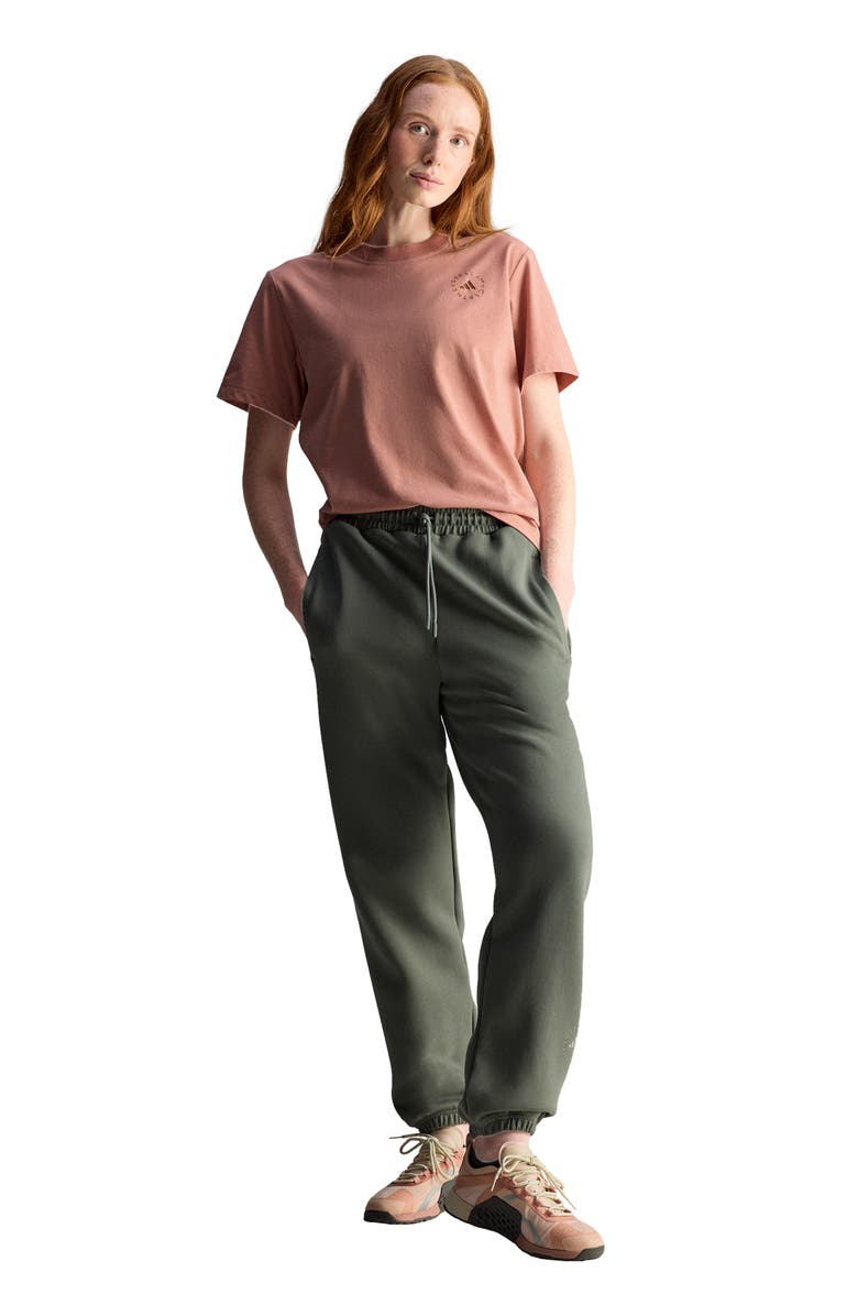 adidas Stella McCartney Short Sleeve T-Shirt, Alternate, color, Light/ Pastel Pink