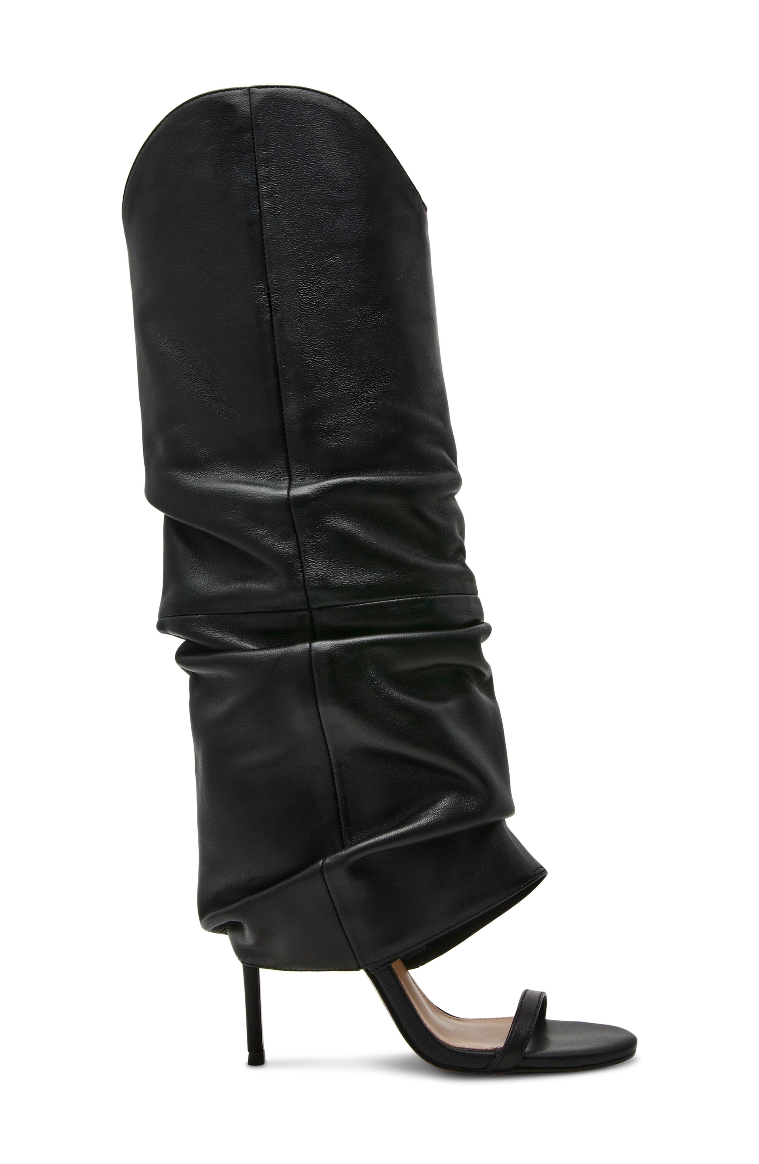 Steve Madden Ravine Knee High Boot, Alternate, color, Black Leather