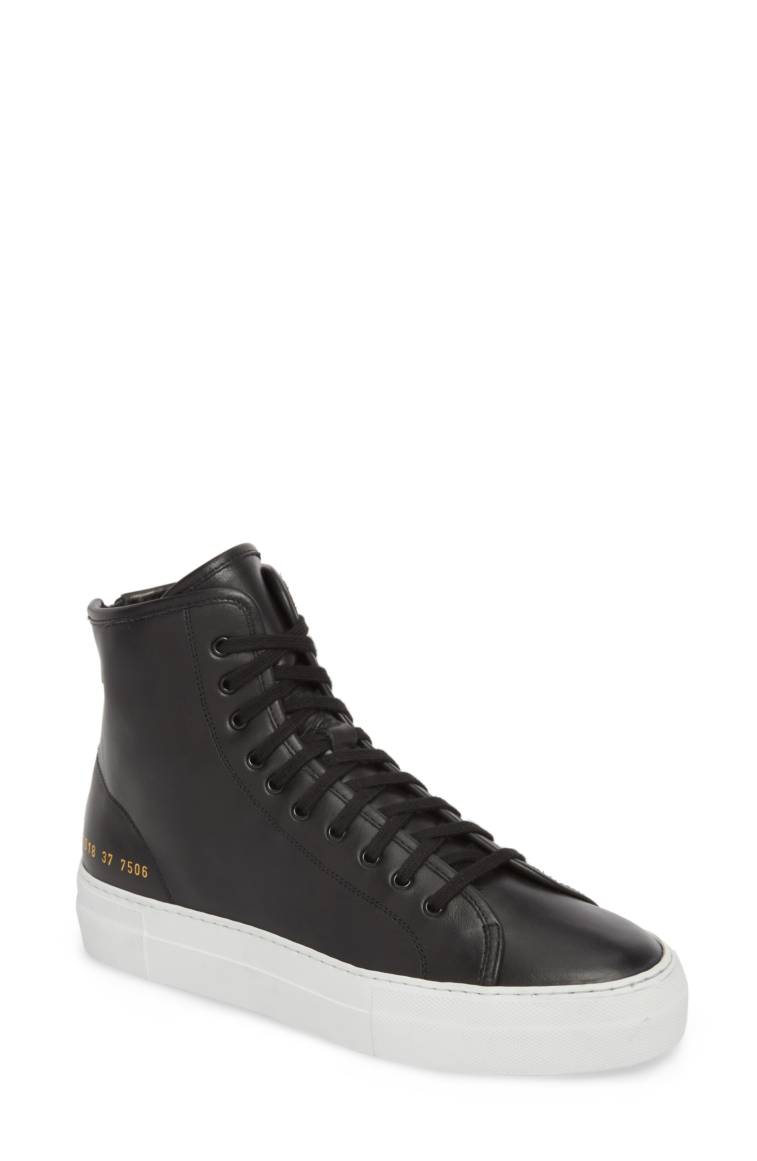 Common Projects Tournament High Super Sneaker, Main, color, 