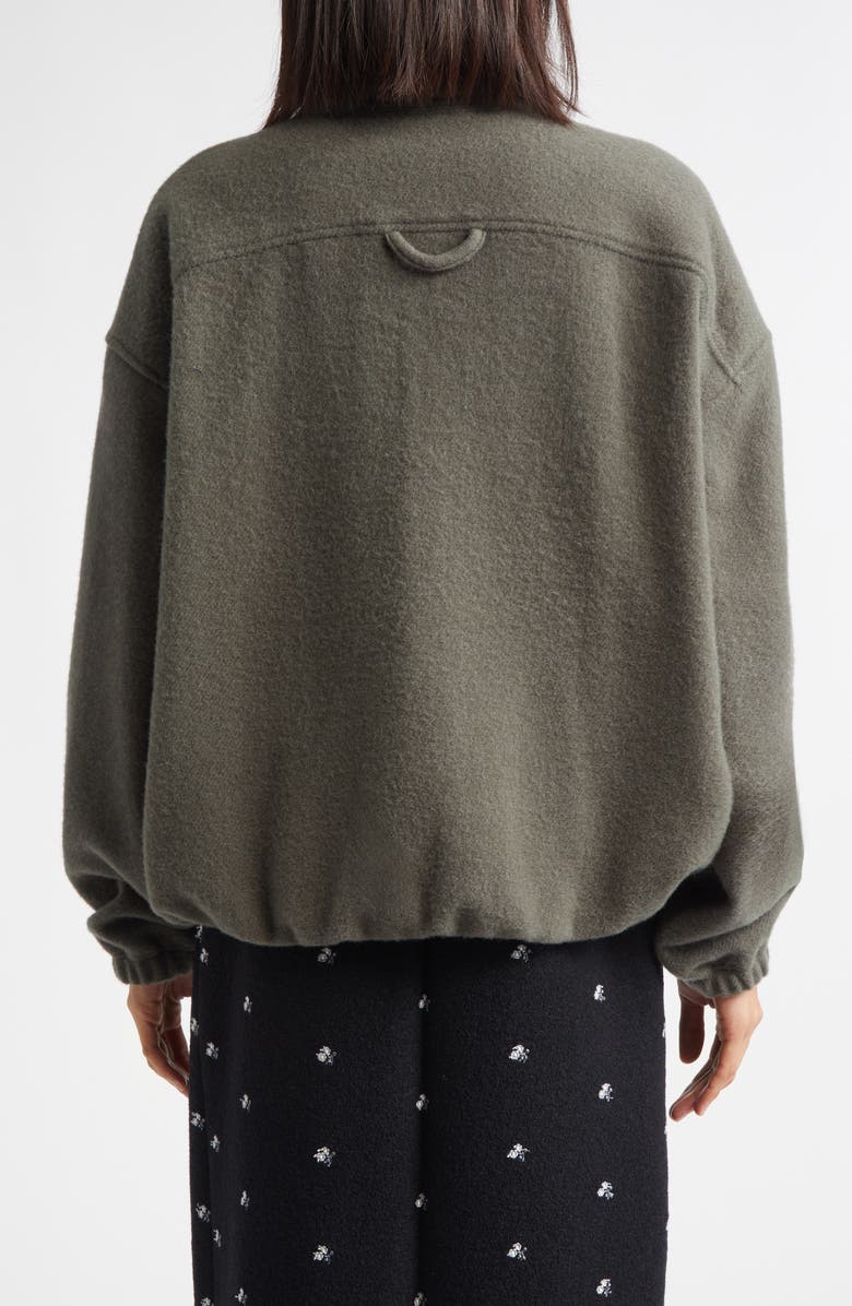 RIER Wool Fleece Half Zip Sweatshirt, Alternate, color, Camoscio Fleece