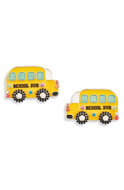 School Bus Earrings