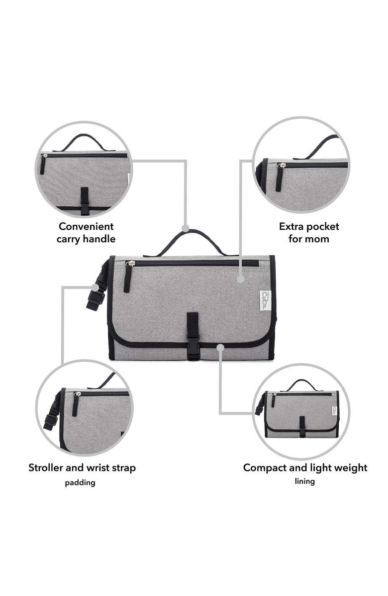 Comfy Cubs Portable Large Changing Pad, Alternate, color, Solid Grey