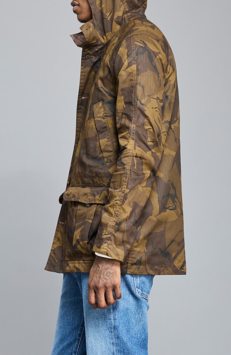 Billy Reid Waxed Lodge Jacket, Alternate, color, Brown