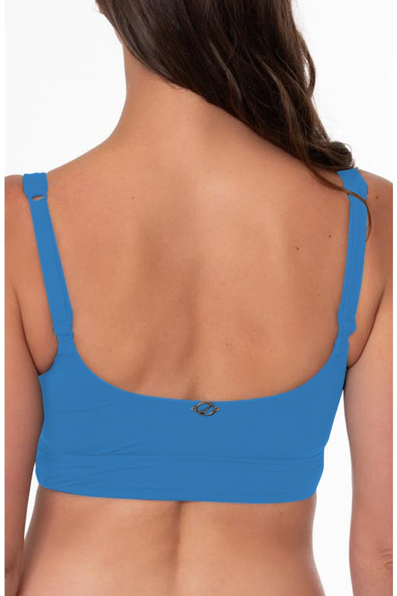 Luisa Notch Neck Midkini Swim Top, Alternate, color, CORNFLOWER