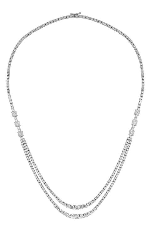 Audrey Layered Diamond Tennis Necklace (Online Trunk Show)