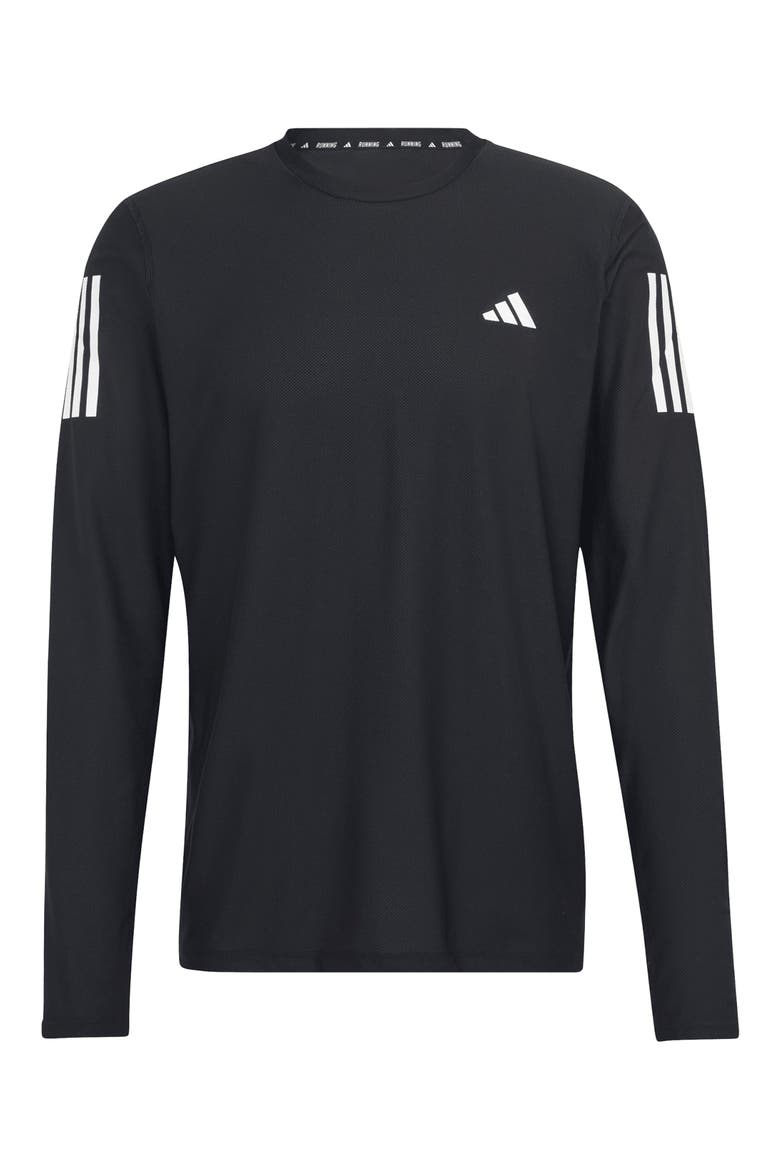 Own the Run Long Sleeve T-Shirt, Alternate, color, BLACK