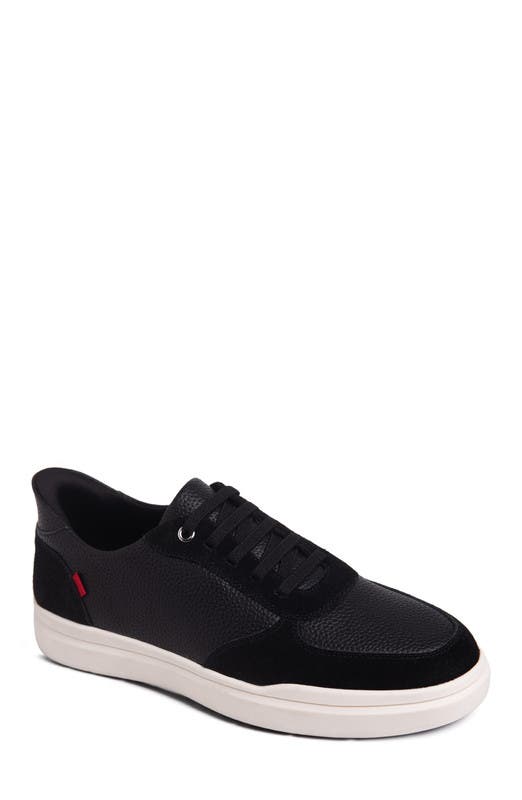 Marc Joseph New York Main Street Hands Free Technology Leather Sneaker, Main, color, Black Grainy Leather