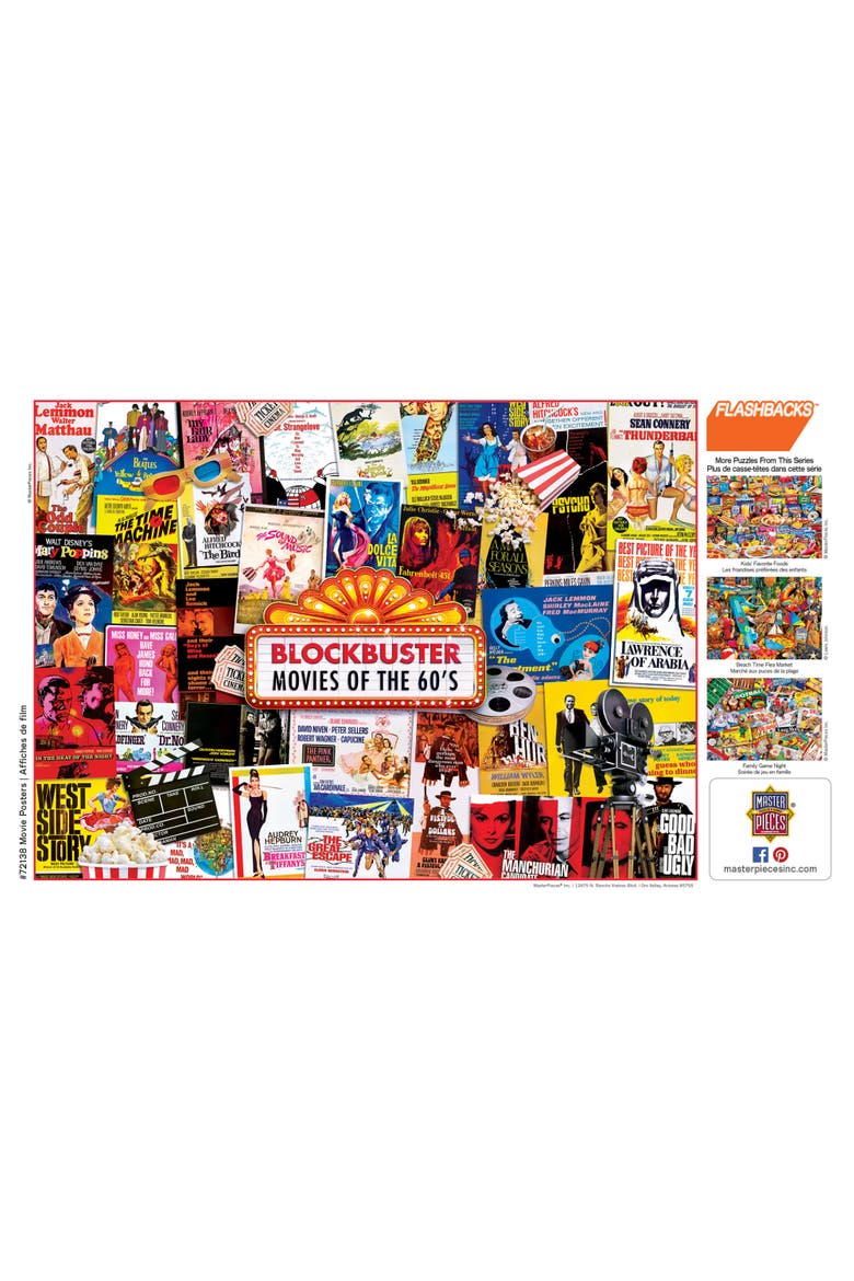 Movie Posters 1000 Piece Jigsaw Puzzle, Alternate, color, Multicolor