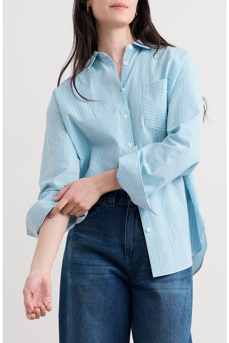 Isla Organic Cotton Shirt, Main, color, MINI SUNRISE SKIPPER
