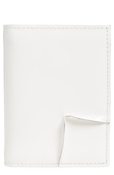 Reversed Corner Patent Leather Card Case