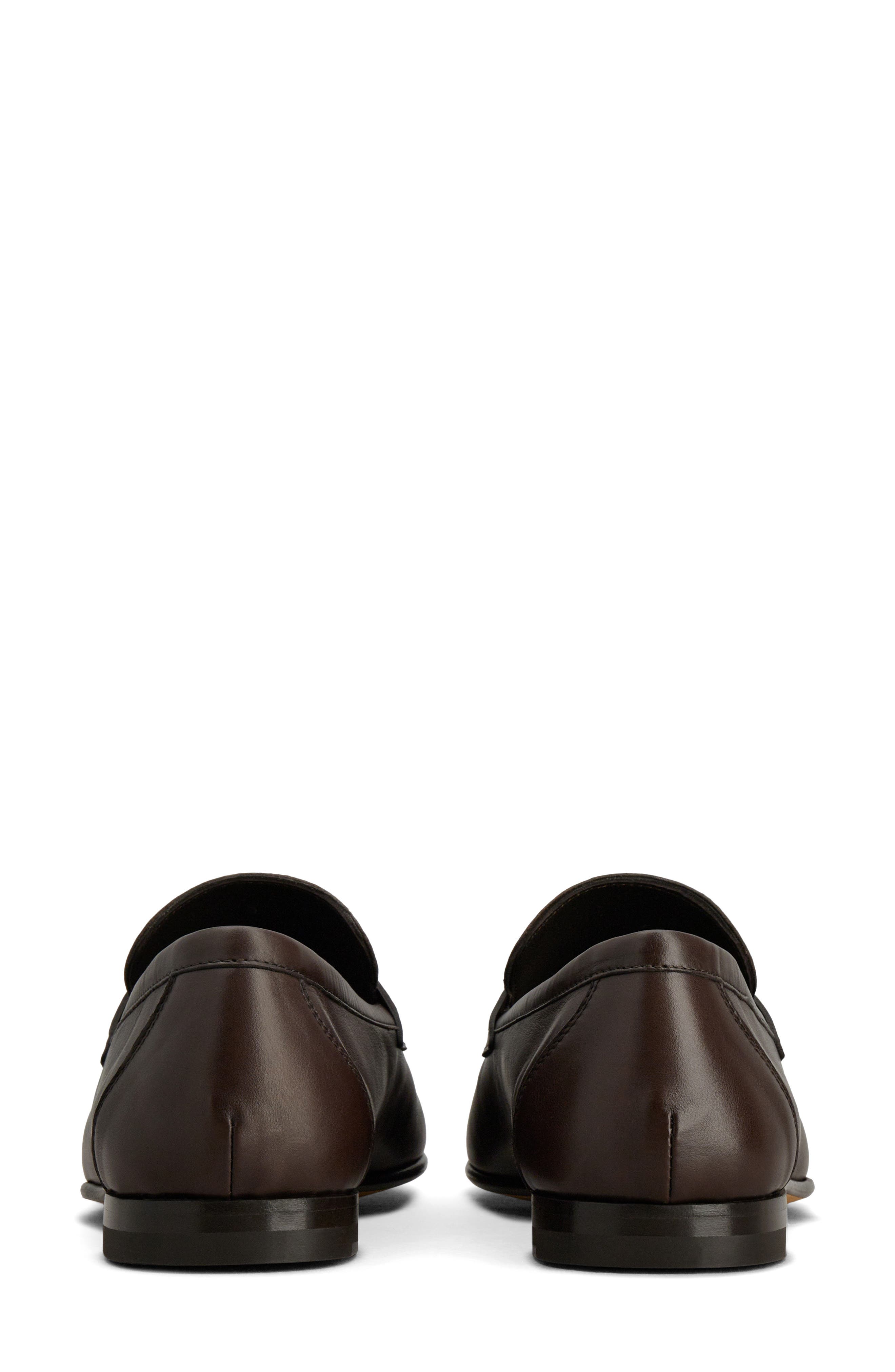 Tod's Deconstructed Penny Loafer, Alternate, color, Cioccolato