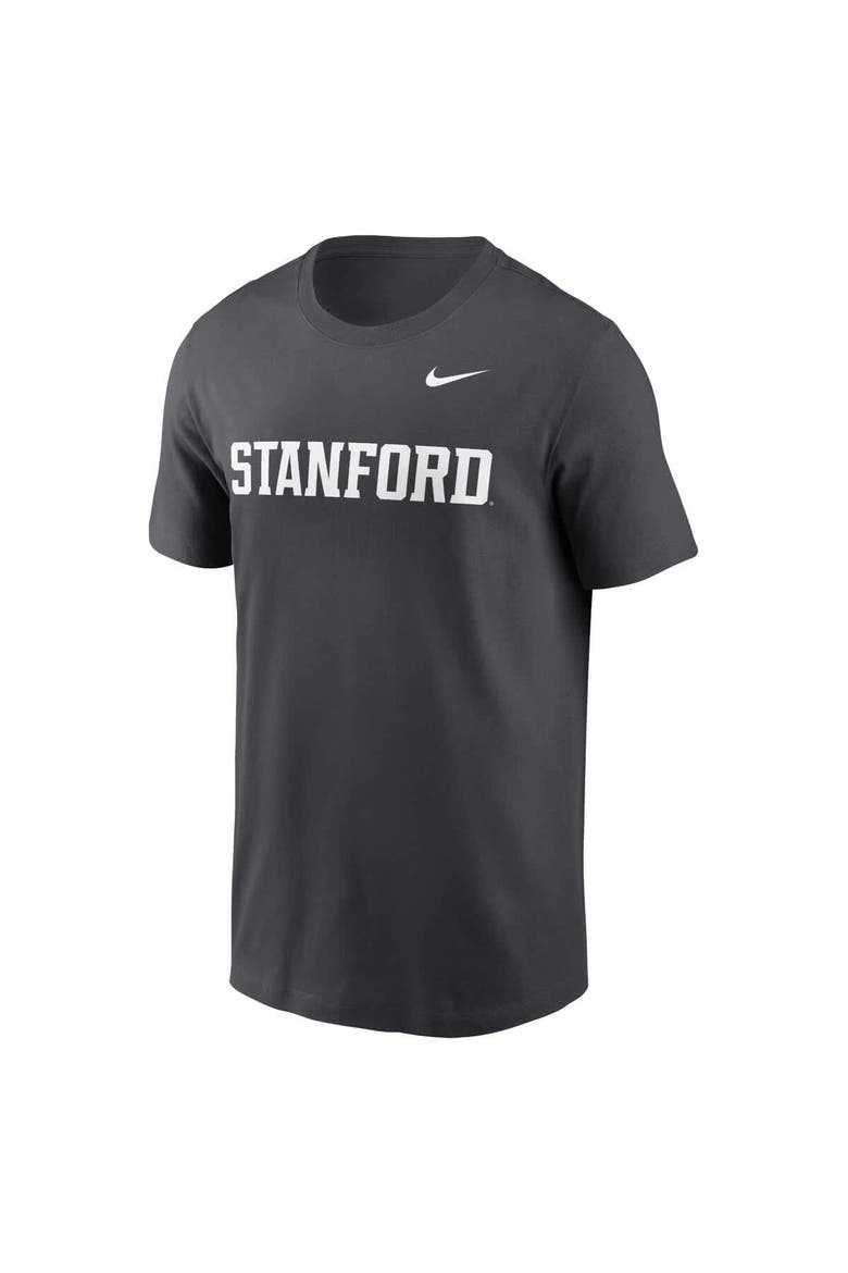 Men's Nike Anthracite Stanford Cardinal Primetime Wordmark T-Shirt, Alternate, color, Anthracite