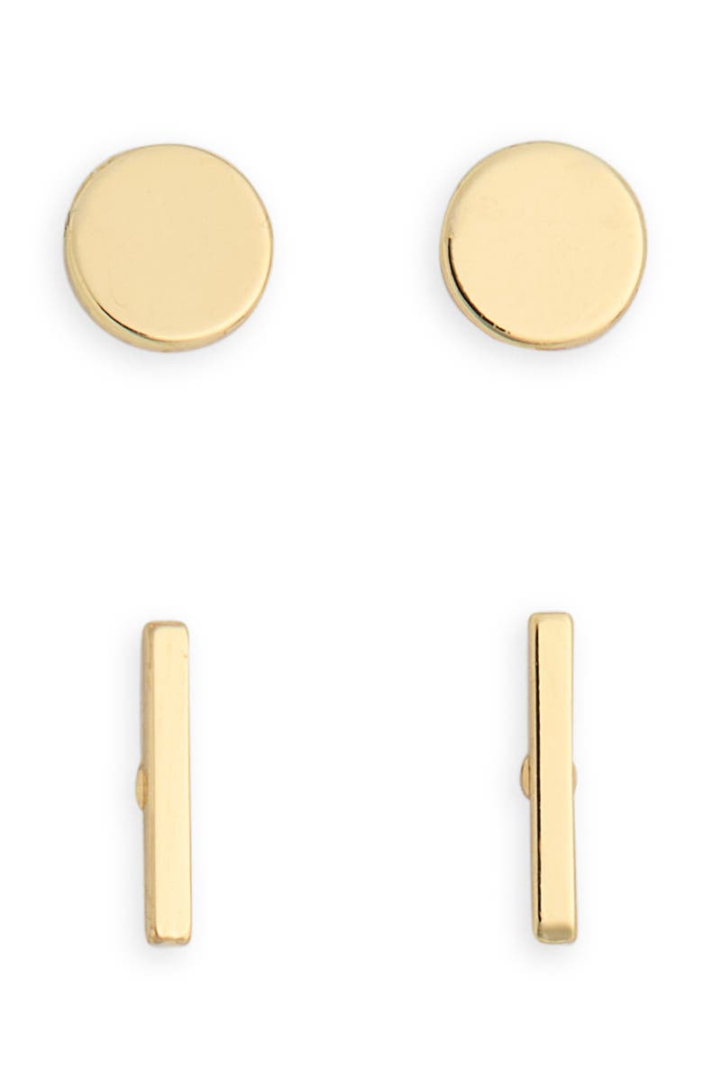 NORDSTROM RACK 2-Pack Stud Earrings, Main, color, Gold