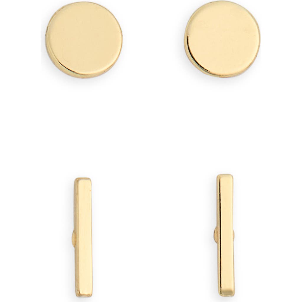 Nordstrom Rack 2-pack Stud Earrings In Gold