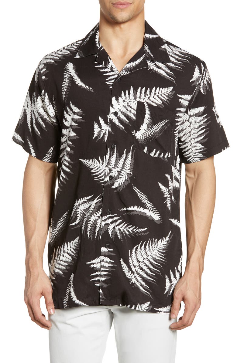 Onia Fern Leaves Vacation Shirt, Main, color,