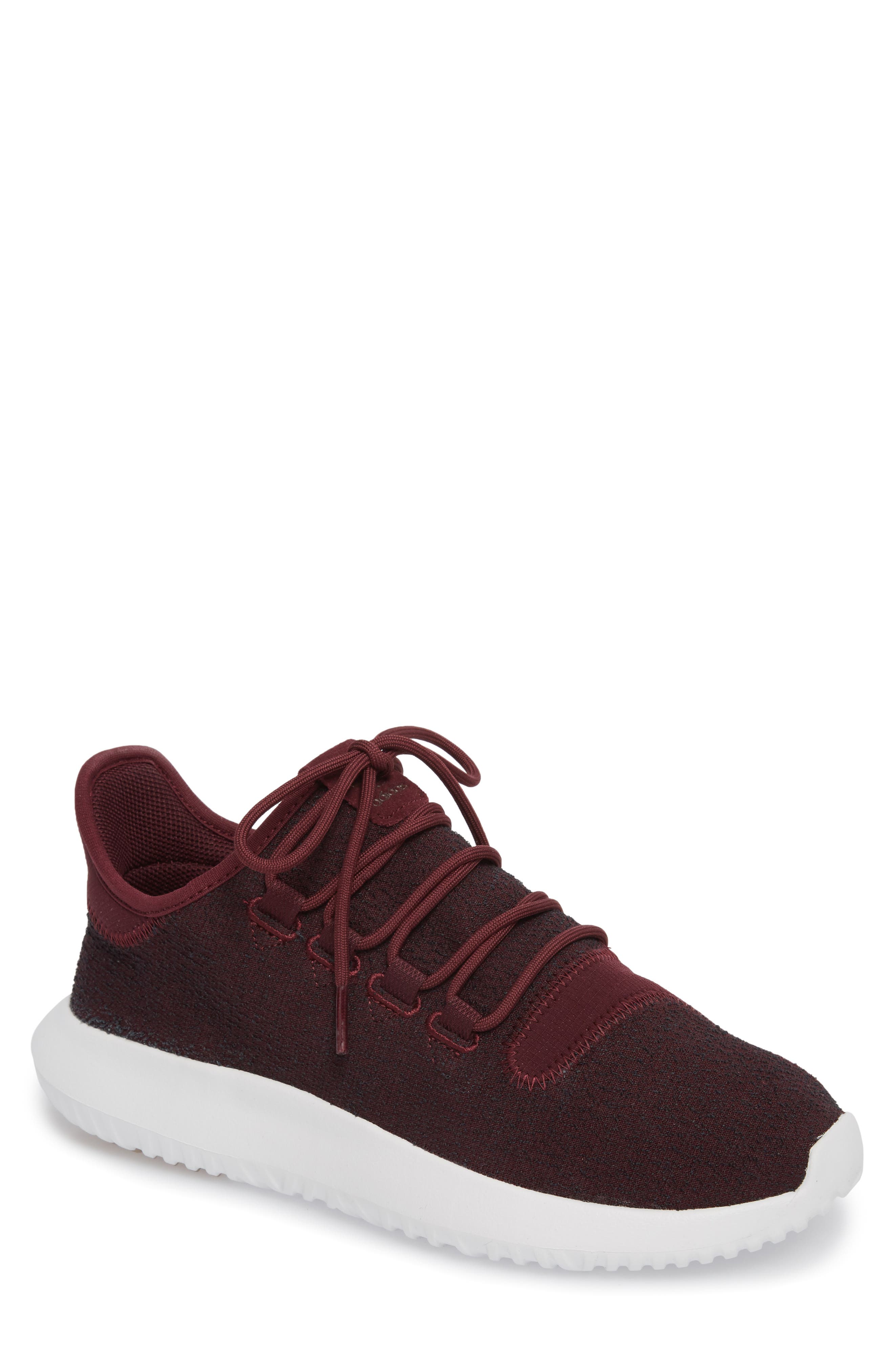 Tubular Shadow Sneaker, Main, color, MAROON / VAPOUR GREY/ WHITE