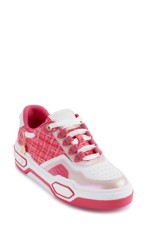 Shop Karl Lagerfeld Charna Lace Up Sneaker In Teaberry
