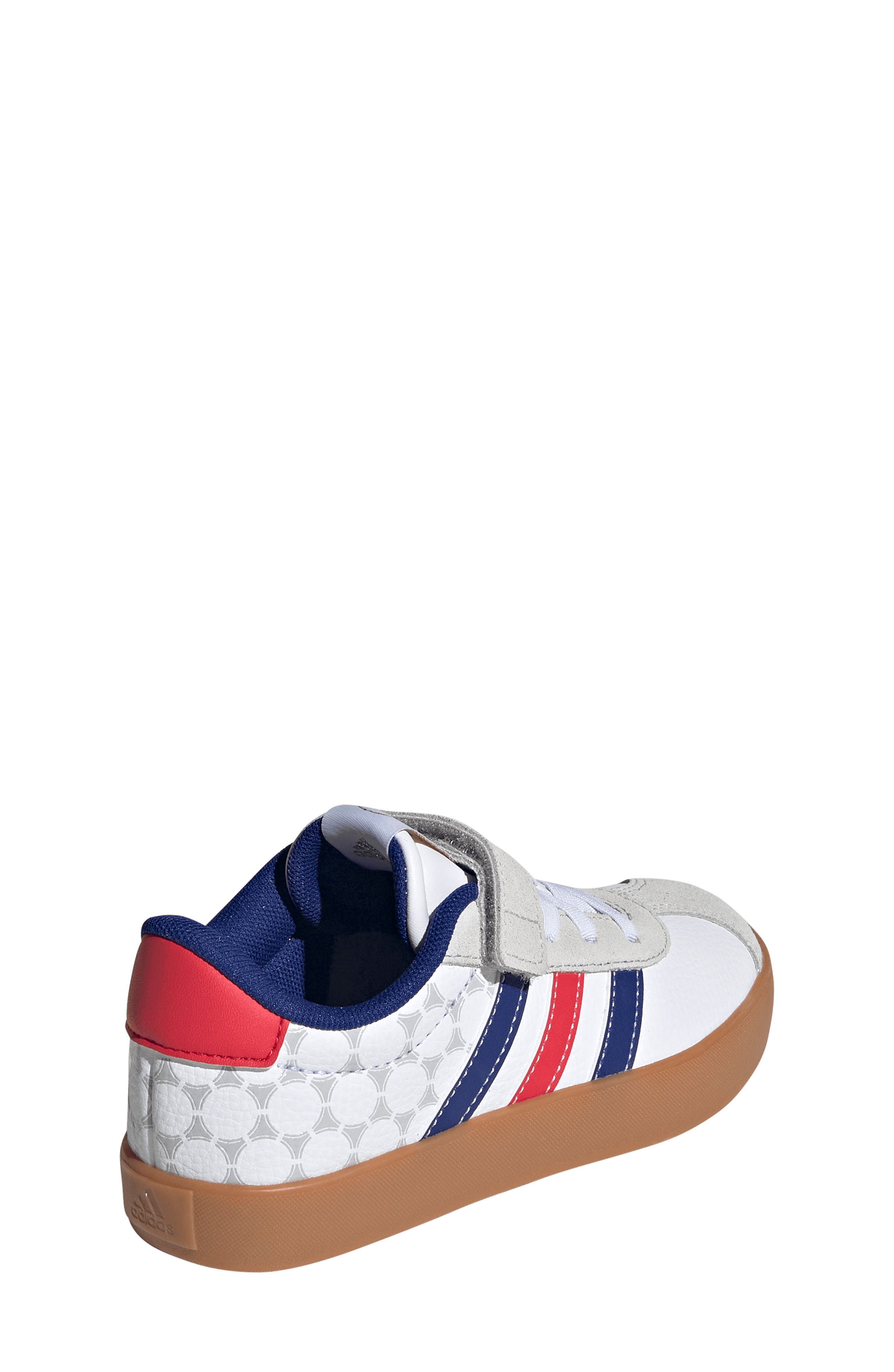 adidas Kids' VL Court 3.0 Sneaker, Alternate, color, White/ Pure Ruby/ Ink