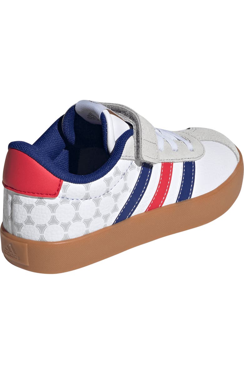 adidas Kids' VL Court 3.0 Sneaker, Alternate, color, White/ Pure Ruby/ Ink