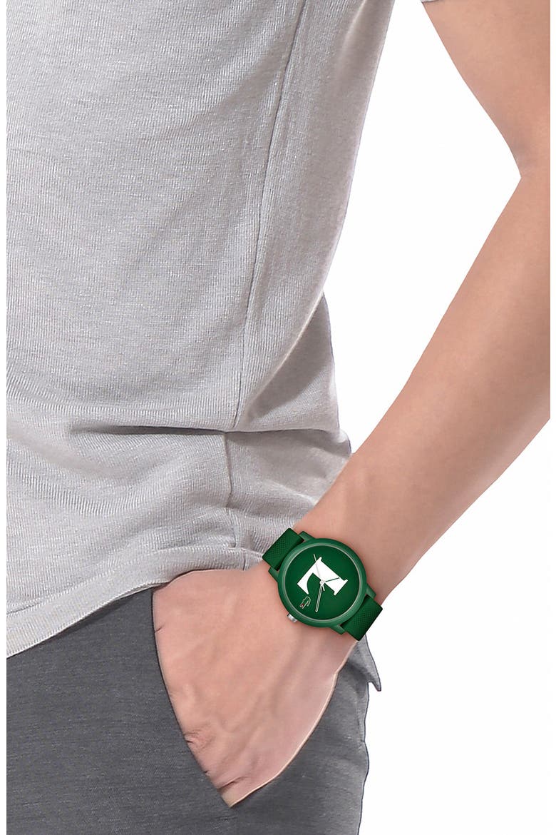 12.12 Silicone Strap Watch, Alternate, color, GREEN