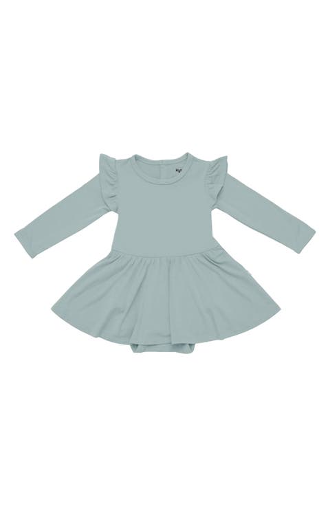 Glacier Long Sleeve Skirted Bodysuit (Baby)