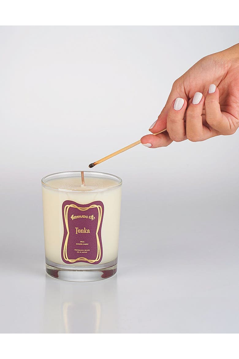Tonka Scented Candle, Alternate, color, Clear