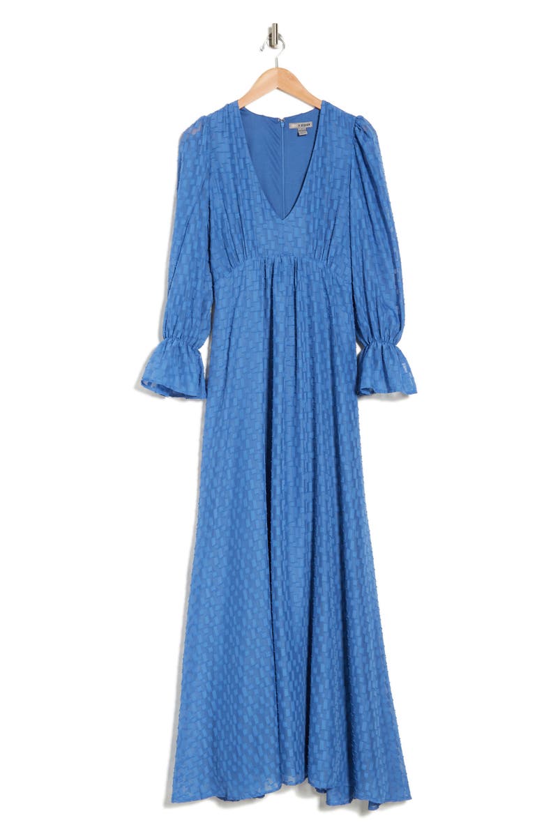BY DESIGN Eva Long Sleeve Maxi Dress, Alternate, color, Dutch Blue
