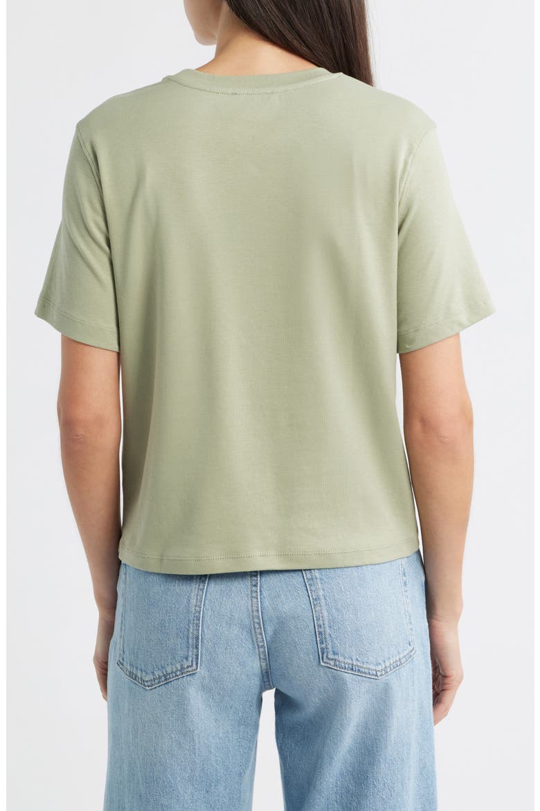 Crewneck Cotton T-Shirt, Alternate, color, SEAGRASS