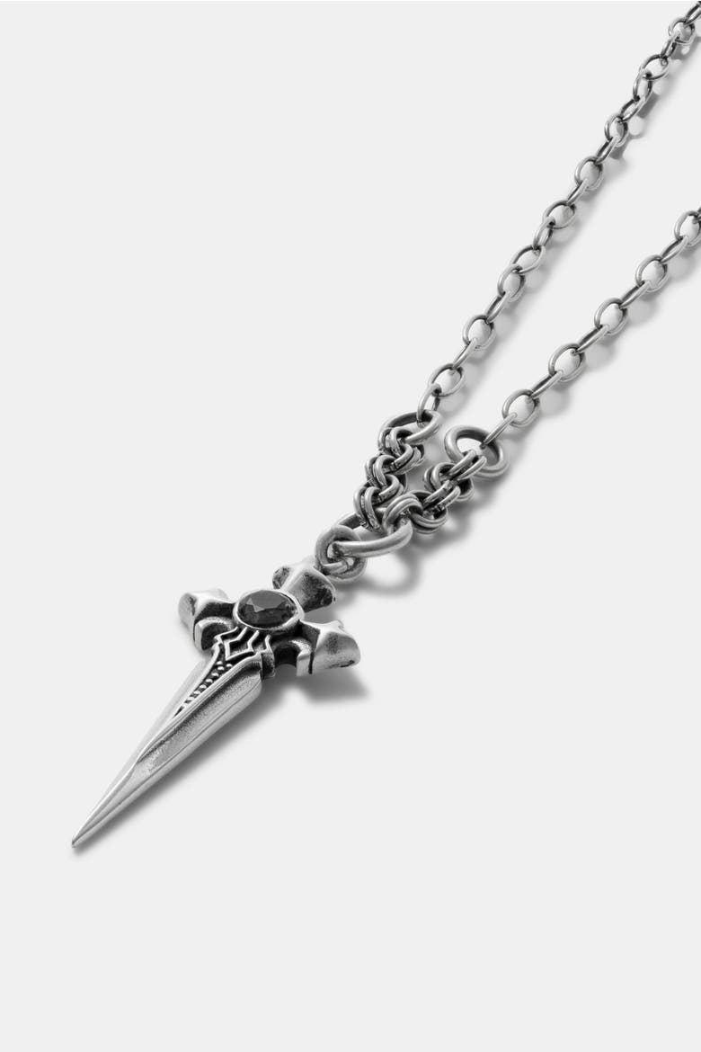 Sica Sword Sterling Silver Necklace, Alternate, color, Silver