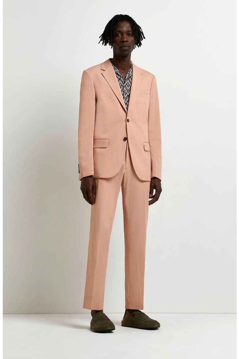 Peach Suit Jacket, Alternate, color, LIGHT ORANGE